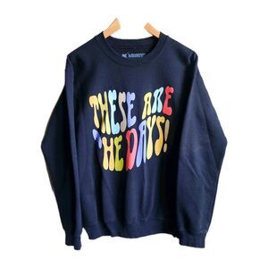 Lauren Daigle Merch 'These Are The Days' Black Crewneck Sweatshirt Christian Art